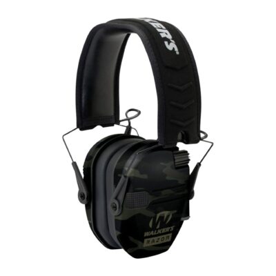 BROWNELLS: Razor Slim Electronic Muffs, Multicam Black