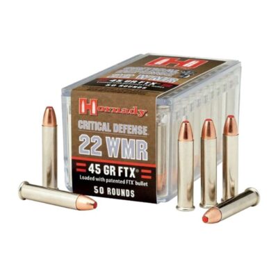 BROWNELLS: HORNADY Critical Defense 22 WMR 45gr FTX Polymer Tip 50/Box / $0.29 per round