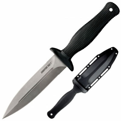 MIDSOUTH SHOOTERS: Counter TAC 1 9-1/2" Overall 5" Steel Blade with Sheath