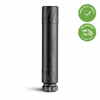 GUNS.COM: BANISH 22 suppressor is designed for use with rimfire pistols and rifles chambered in .22 caliber and smaller. It's even rated for full-auto! FREE TAX STAMP