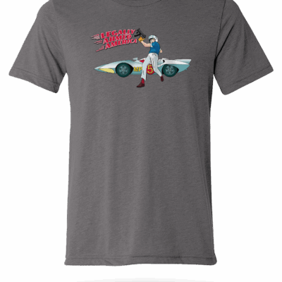 TRISTAR TRADING CO: LEGALLY ARMED AMERICA MP-5 SPEED! T-Shirt - HEAVY METAL GRAY