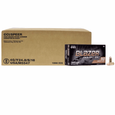 PALMETTO STATE ARMORY: 1,000 Rounds Of CCI Blazer 9mm FMJ 124 Grain Ammo / $0.23 per round
