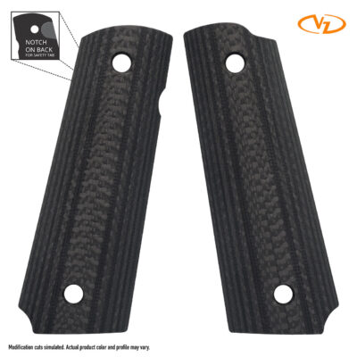 VZ GRIPS: 1911 Smooth - Full-Size - Carbon Fiber