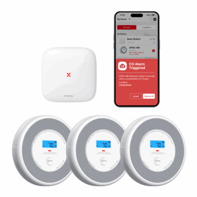 X-SENSE: XP0A-MR Interconnected Smart Smoke and CO Alarm - 3*Alarm+1*SBS50 Base Station