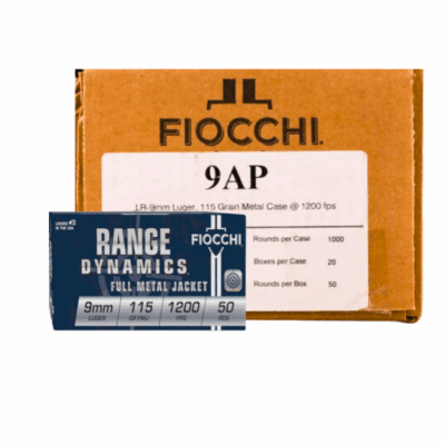 PALMETTO STATE ARMORY: Fiocchi 9mm 115gr FMJ 1,000 Round Case / $0.20 per round